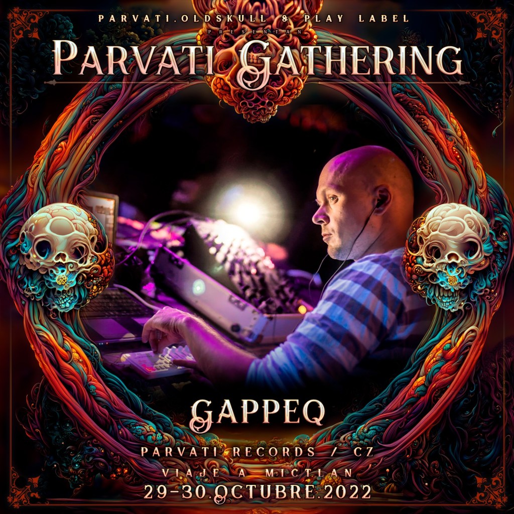 Bienvenidos a The Parvati Gathering-Viaje a Mictlan durante el último fin de semana de Octubre, tiempo en que se alinean dos de las celebraciones más poderosas del planeta: el Día de Muertos en México y el el Diwali Festival de Luces en La India... tierra donde nació el movimiento Psytrance.

The Parvati Gathering presentará un line-up exclusivo de Parvati Records de principio a fin: 26 horas continuas de música con sistema Funktion One.

Psychedelically yours
Parvati Records, Old Skull & Play Label

#xfdrnews