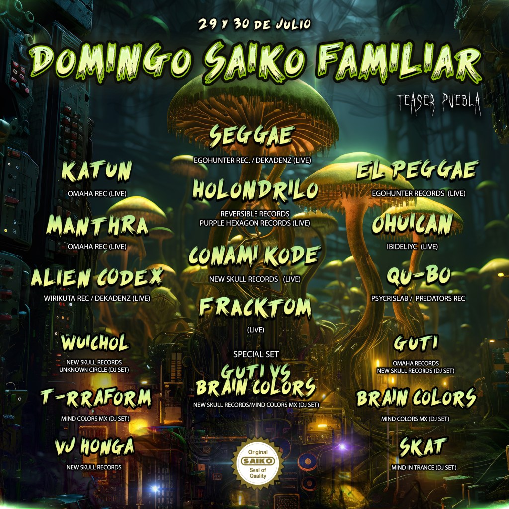 DOMINGO SAIKO FAMILIAR : TEASER PUEBLA(29&nbsp;julio)