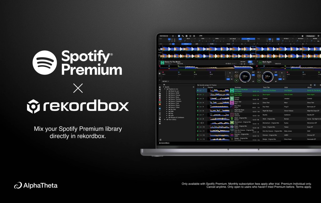 Rekordbox y Spotify unen&nbsp;fuerzas