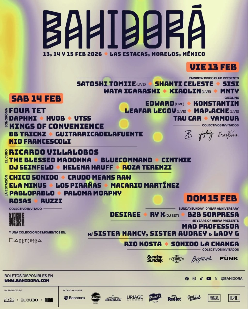 Bahidorá 2026 13 a 15 feb&nbsp;Morelos