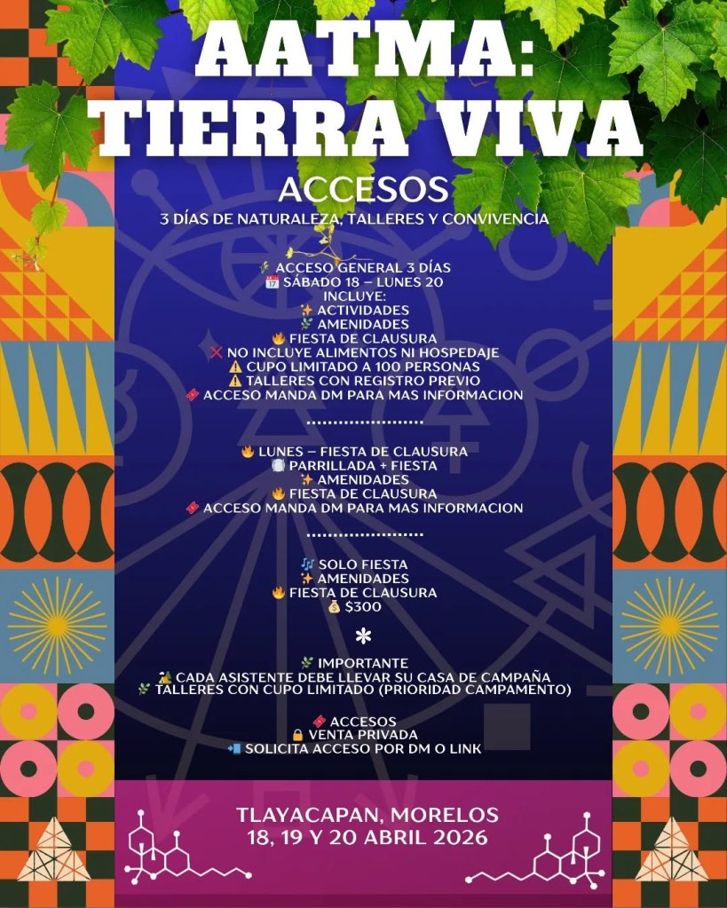 AATMA: Tierra Viva 18-20 Abril Tlayacapan&nbsp;Morelos.