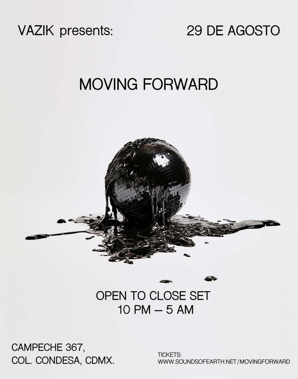 Vazik presenta Moving Forward: 29 Ago 2026