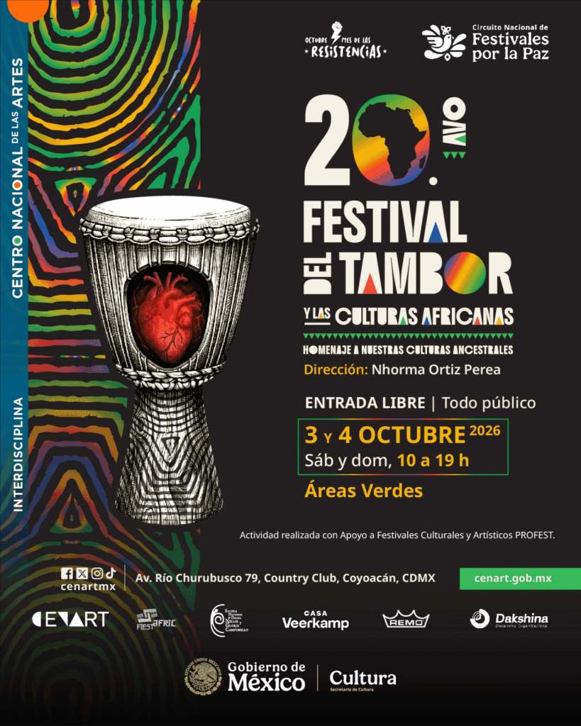 3 y 4 OCT 2026: el Festival del Tambor y Culturas&nbsp;Africanas